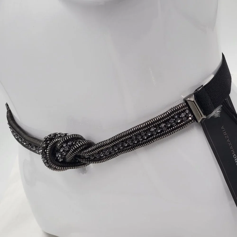 BCBGMaxAzria Knotted Rhinestone Belt - NWT